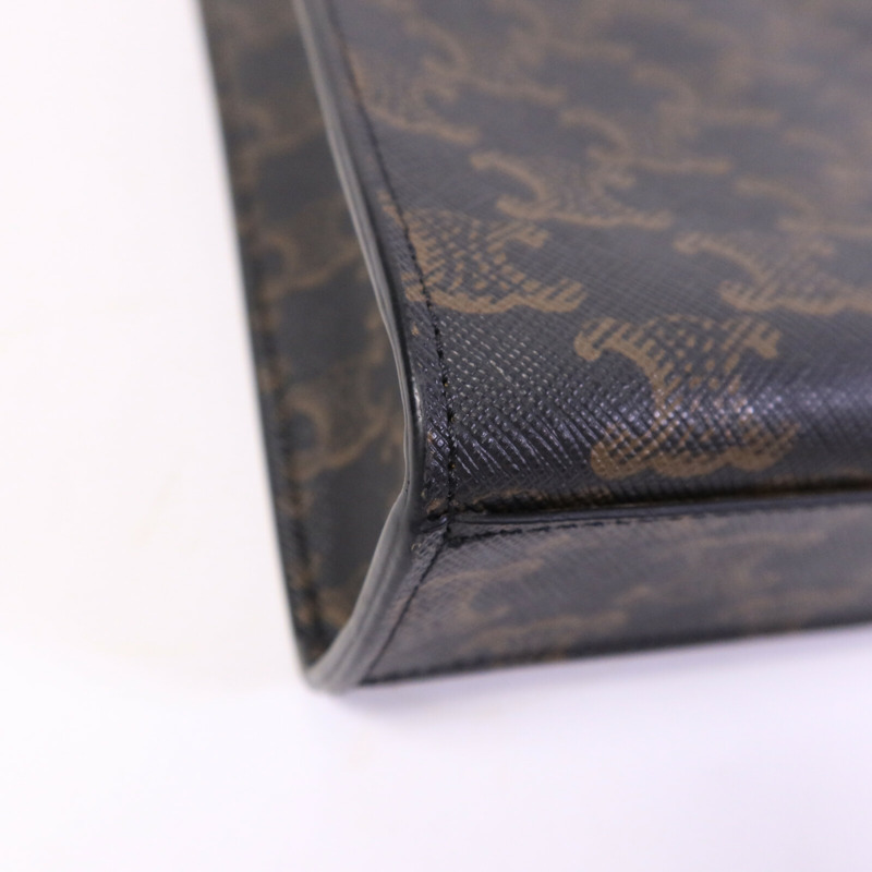 CELINE 皮革/塗層帆布Mini Vertical Cabas手挽肩背兩用袋-11