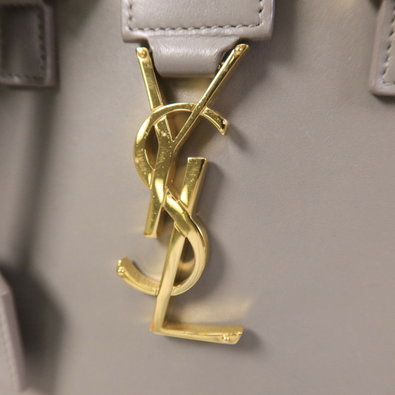 SAINT LAURENT 牛皮皮革Baby Cabas手挽肩背兩用袋-6