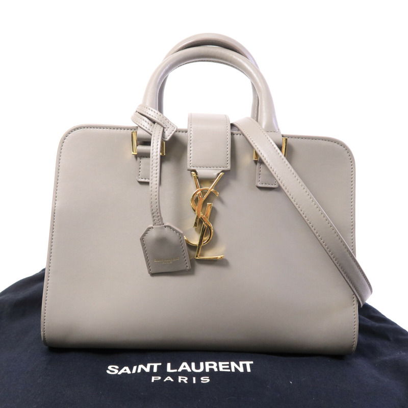 SAINT LAURENT 牛皮皮革Baby Cabas手挽肩背兩用袋-9