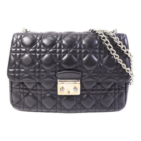 Dior 羊皮皮革Miss Dior鏈帶肩背袋