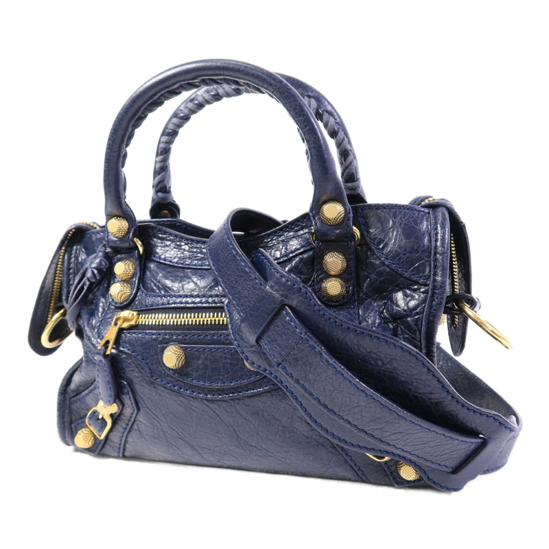 BALENCIAGA 牛皮皮革Mini City手挽肩背兩用袋-2