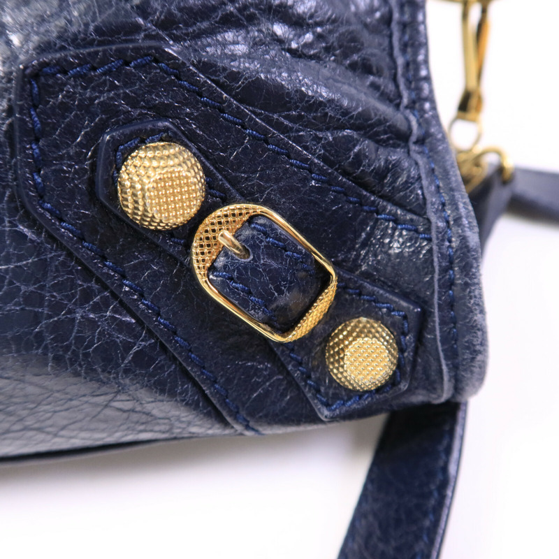 BALENCIAGA 牛皮皮革Mini City手挽肩背兩用袋-6