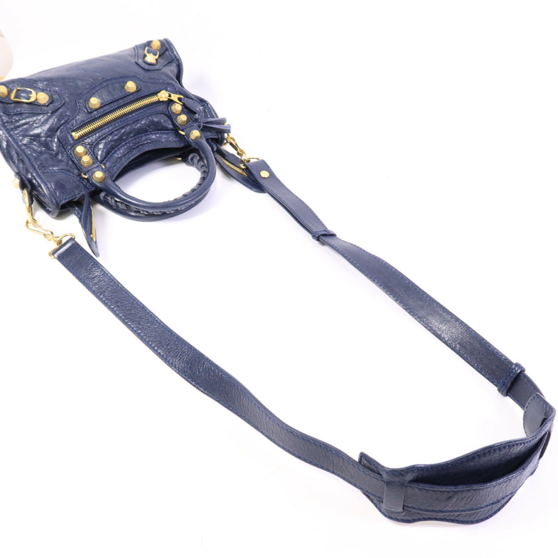 BALENCIAGA 牛皮皮革Mini City手挽肩背兩用袋-8