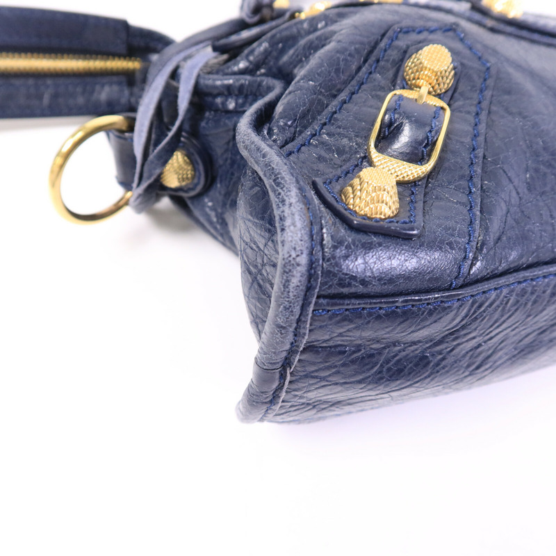 BALENCIAGA 牛皮皮革Mini City手挽肩背兩用袋-11