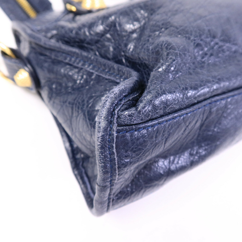 BALENCIAGA 牛皮皮革Mini City手挽肩背兩用袋-13