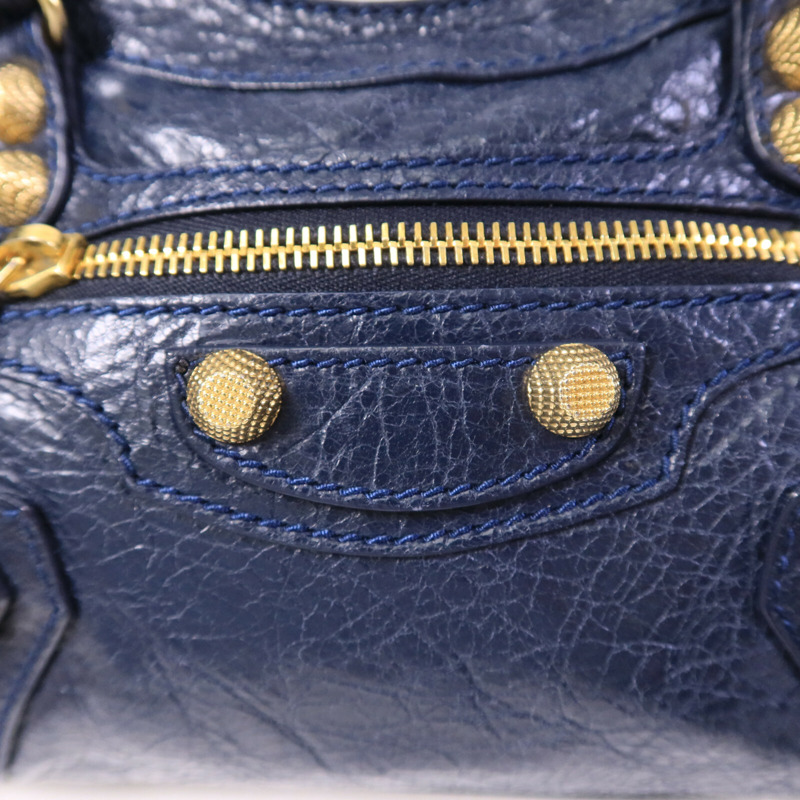 BALENCIAGA 牛皮皮革Mini City手挽肩背兩用袋-14