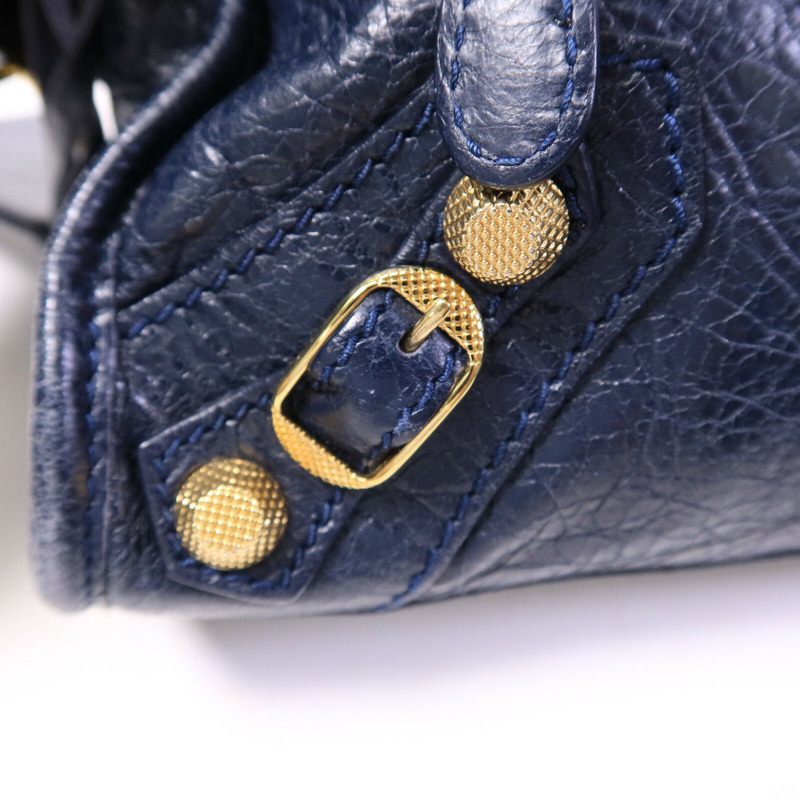 BALENCIAGA 牛皮皮革Mini City手挽肩背兩用袋-15