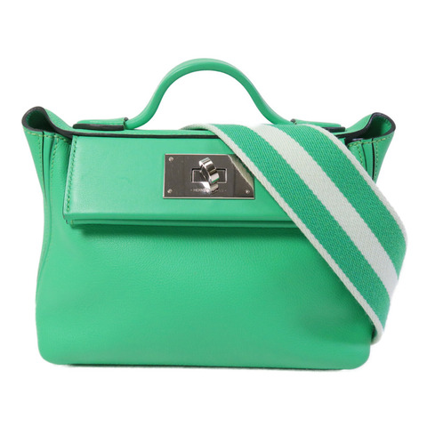 HERMES Togo/Swift皮革24/24 Mini手挽肩背兩用袋Veil Comic