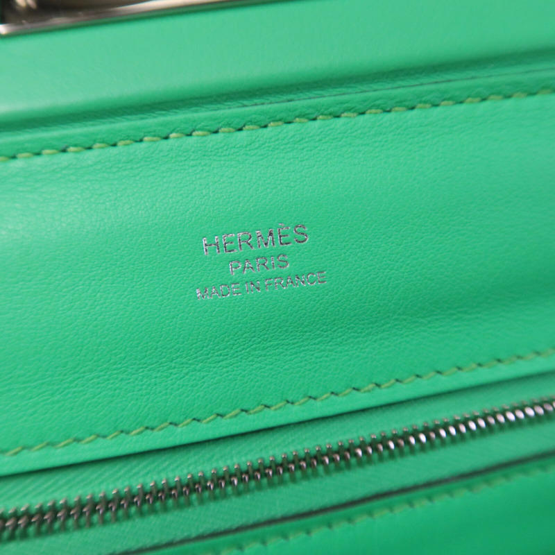 HERMES Togo/Swift皮革24/24 Mini手挽肩背兩用袋Veil Comic-5