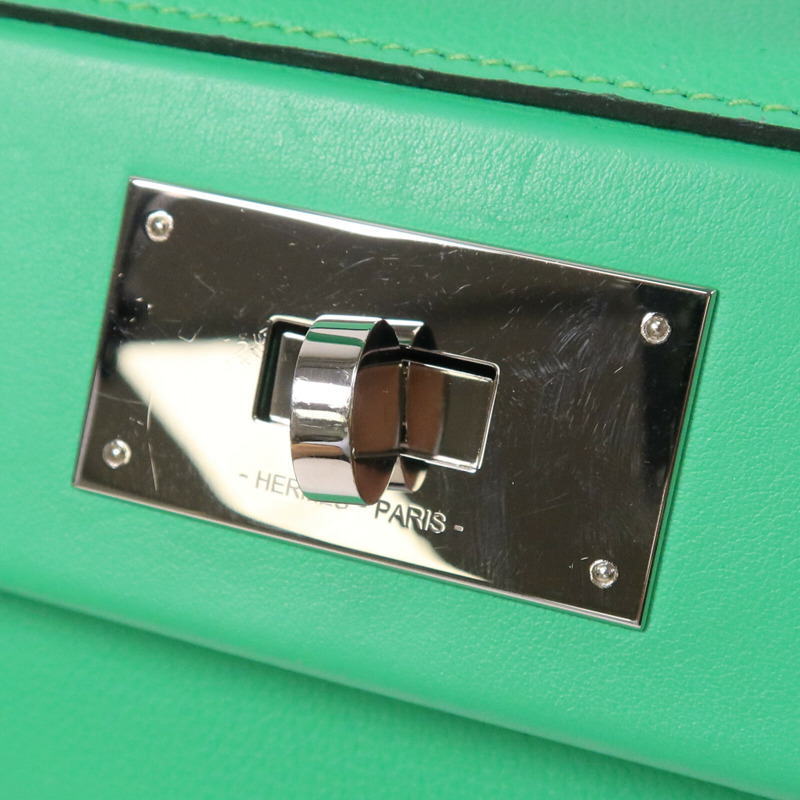 HERMES Togo/Swift皮革24/24 Mini手挽肩背兩用袋Veil Comic-6