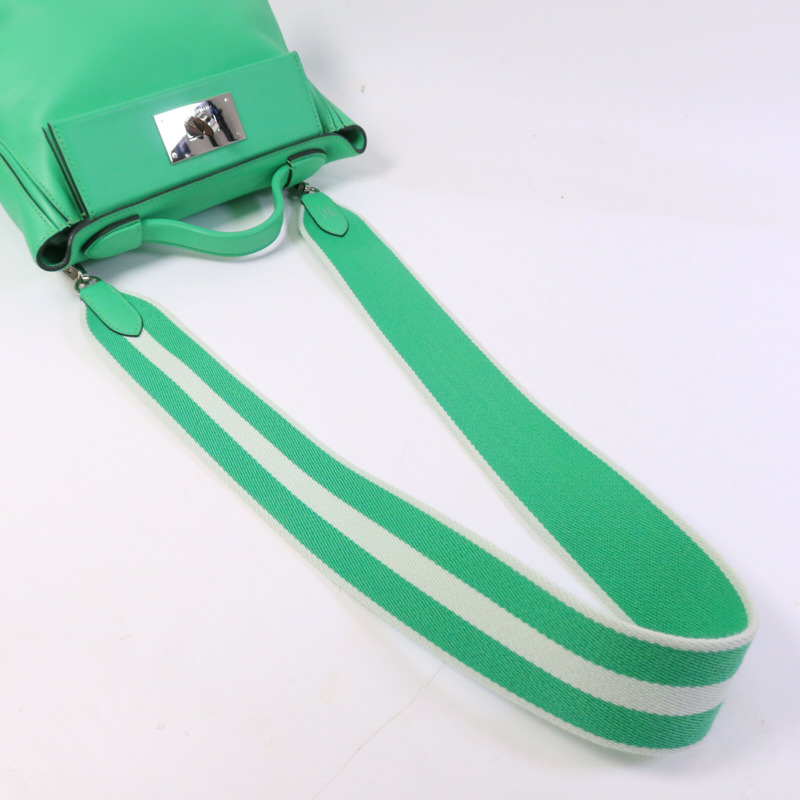 HERMES Togo/Swift皮革24/24 Mini手挽肩背兩用袋Veil Comic-8