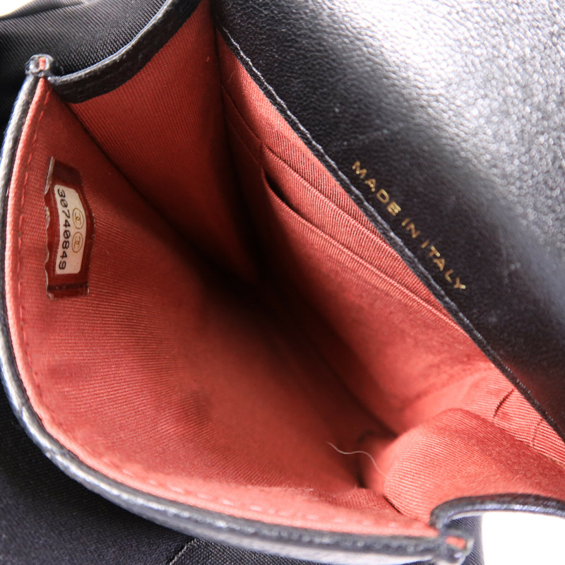 CHANEL 羊皮皮革Chanel 19 Phone Bag鏈帶手挽肩背兩用袋-4