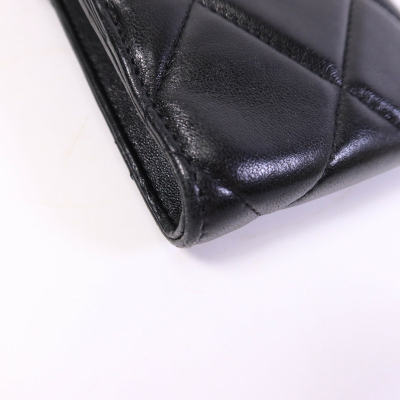 CHANEL 羊皮皮革Chanel 19 Phone Bag鏈帶手挽肩背兩用袋-12