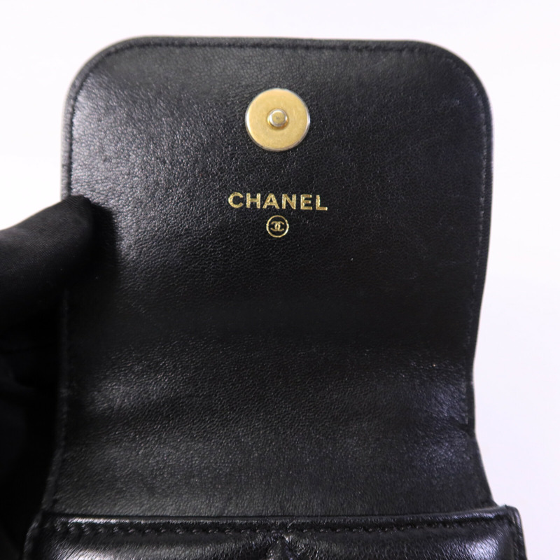 CHANEL 羊皮皮革Chanel 19 Phone Bag鏈帶手挽肩背兩用袋-14