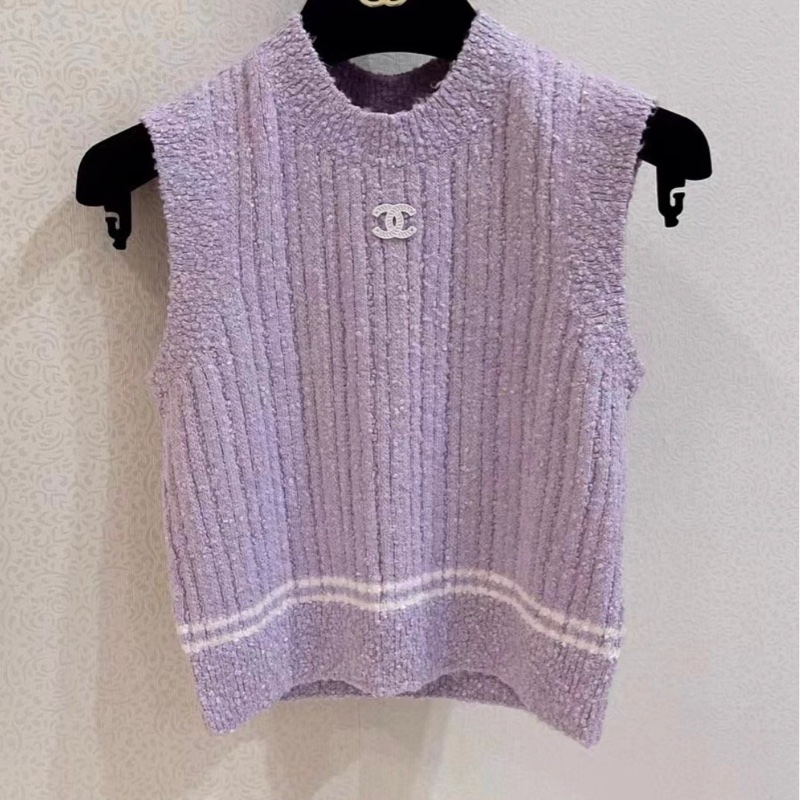 Chanel✨香芋紫色無袖背心💜 #36-1