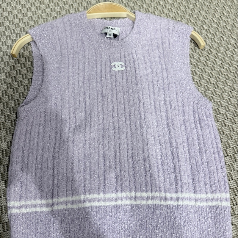 Chanel✨香芋紫色無袖背心💜 #36-2