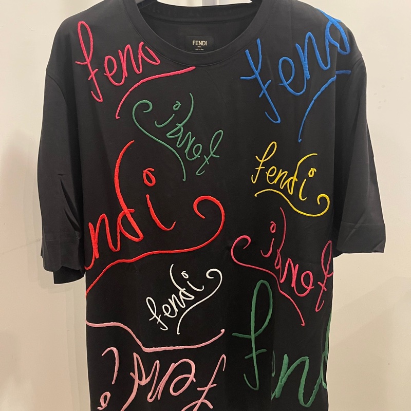 Fendi logo短袖T恤-2