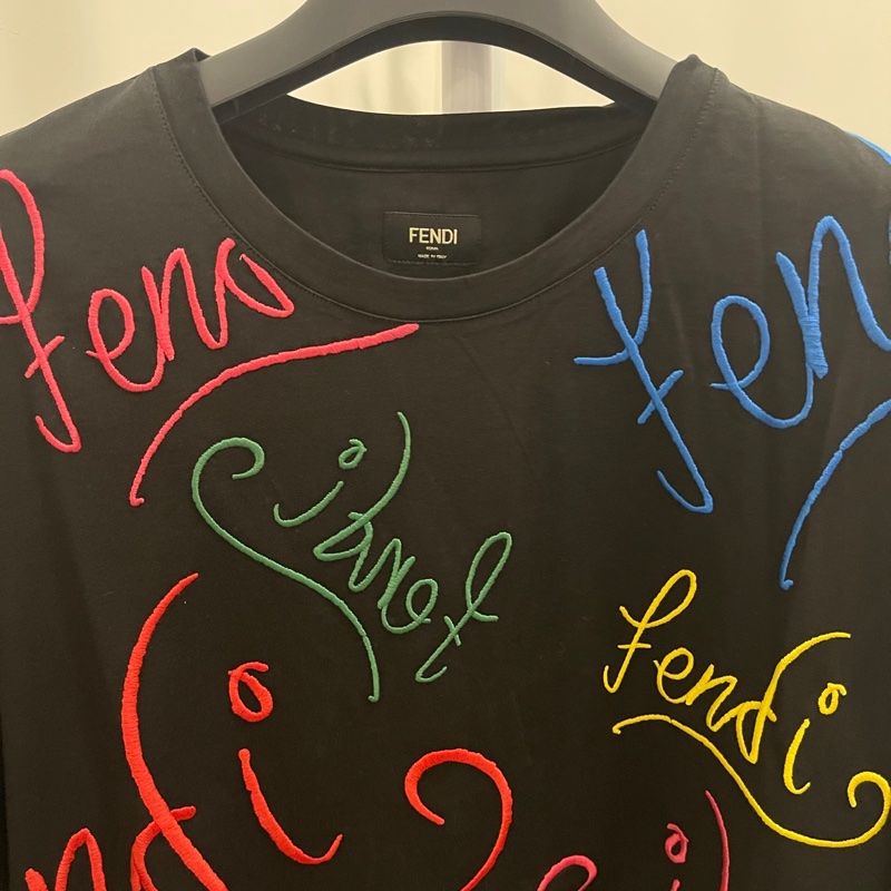 Fendi logo短袖T恤-3