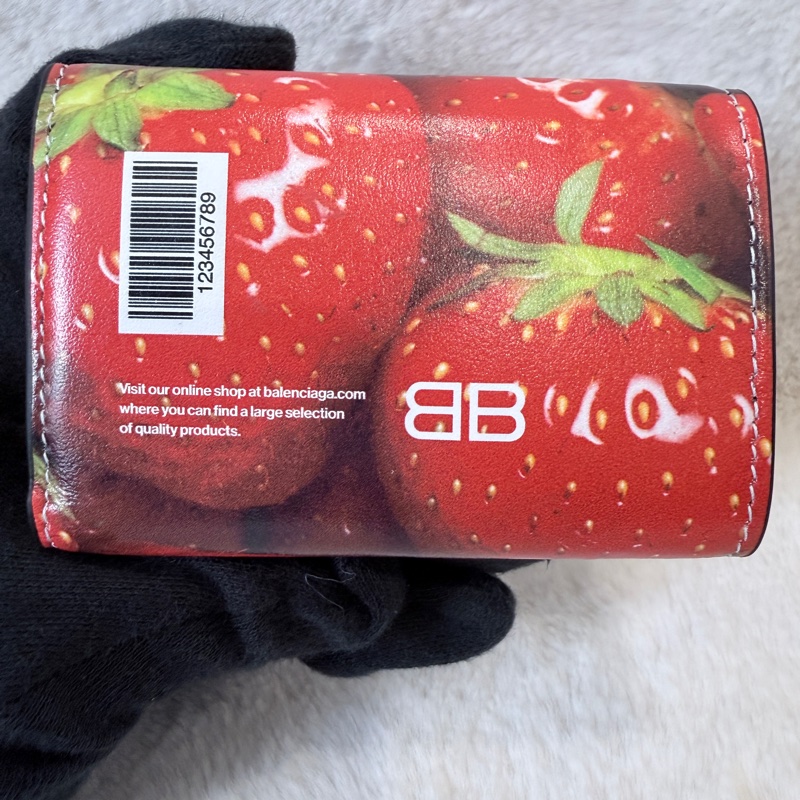 Balenciaga✨巴黎世家草莓卡包零錢包短夾-10