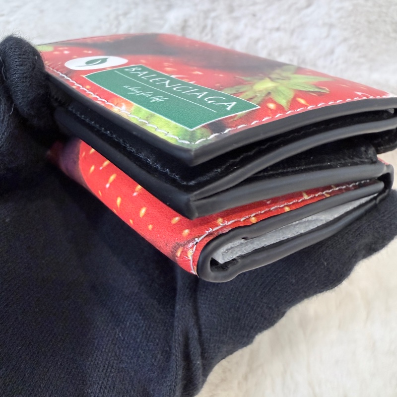 Balenciaga✨巴黎世家草莓卡包零錢包短夾-14