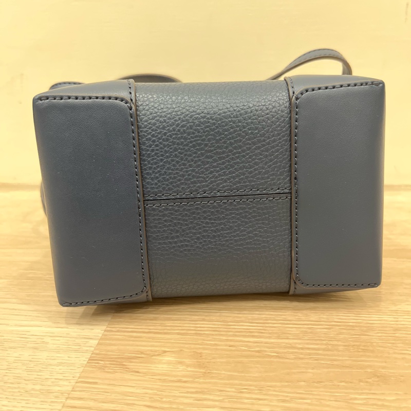 MICHAEL KORS MERCER 牛皮手提/斜背水桶包-小/藍-8