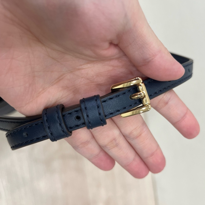 MICHAEL KORS MERCER 牛皮手提/斜背水桶包-小/藍-15