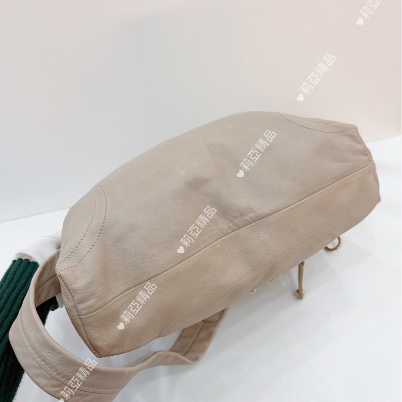 莉亞精品♡ Tod’s 奶灰多層拉鏈包 二手美包-5