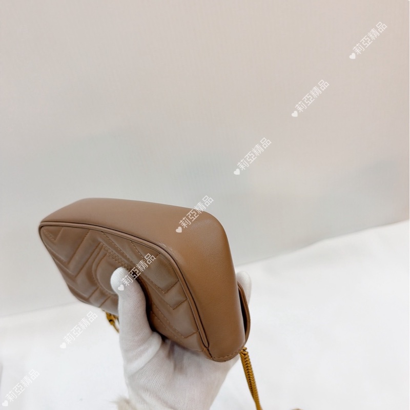 莉亞精品♡ Gucci Super mini奶茶色 二手美包-9