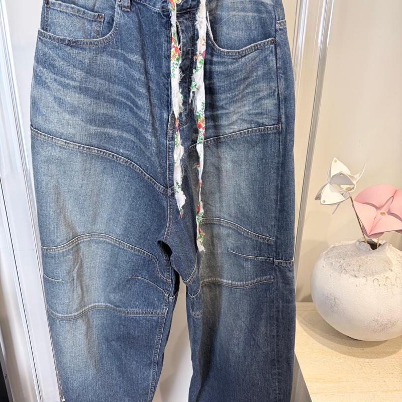 Balenciaga✨ 2026櫃上款5萬多 MEN'S BAGGY PANTS IN LIGHT BLUE #XS-2