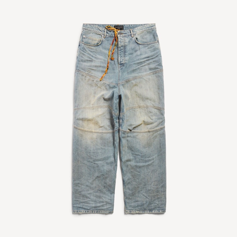 Balenciaga✨ 2026櫃上款5萬多 MEN'S BAGGY PANTS IN LIGHT BLUE #XS-11