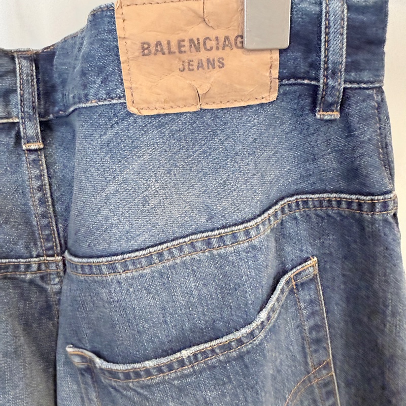 Balenciaga✨ 2026櫃上款5萬多 MEN'S BAGGY PANTS IN LIGHT BLUE #XS-20