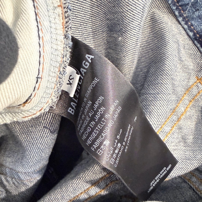 Balenciaga✨ 2026櫃上款5萬多 MEN'S BAGGY PANTS IN LIGHT BLUE #XS-22