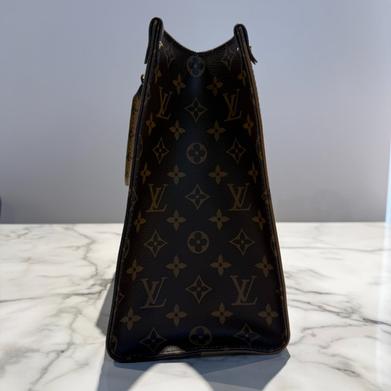LV On The GO MM雙色老花-6