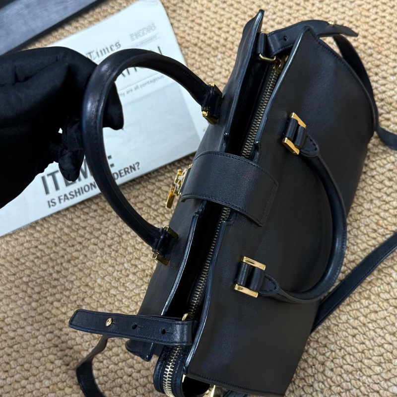 聖羅蘭/Saint laurent  YSL黑金全皮斜挎手提  🈚附件-2