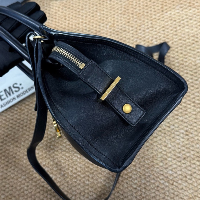 聖羅蘭/Saint laurent  YSL黑金全皮斜挎手提  🈚附件-3