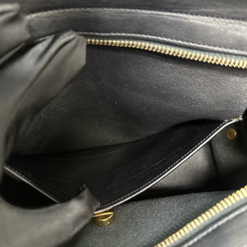 聖羅蘭/Saint laurent  YSL黑金全皮斜挎手提  🈚附件-7