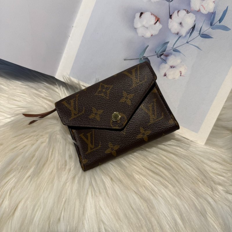 LV Victorine 老花三折短夾-0