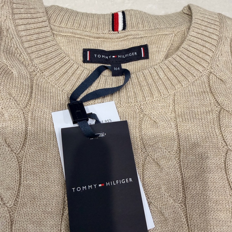 Tommy Hilfiger 湯米 麻花毛衣針織毛衣（奶茶色）-2