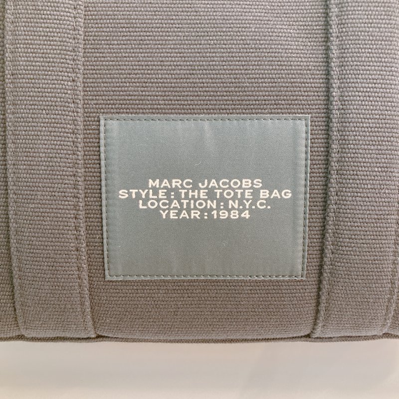 MS0671 Marc Jacobs 馬克 雅各布斯 三用 托特包 中號 帆布 黑色 銀扣 The Tote Bag Medium 30cm Canvas Black x PHW-11