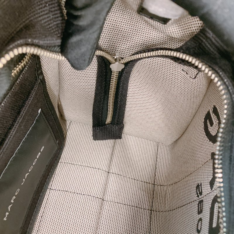 MS0671 Marc Jacobs 馬克 雅各布斯 三用 托特包 中號 帆布 黑色 銀扣 The Tote Bag Medium 30cm Canvas Black x PHW-15