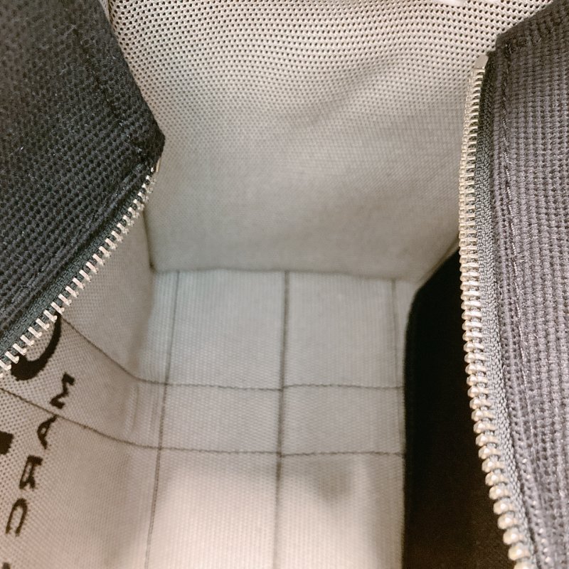 MS0671 Marc Jacobs 馬克 雅各布斯 三用 托特包 中號 帆布 黑色 銀扣 The Tote Bag Medium 30cm Canvas Black x PHW-16