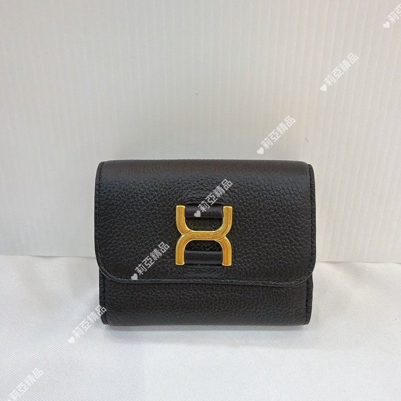 莉亞精品♡Chloe經典小牛皮三折短夾-1