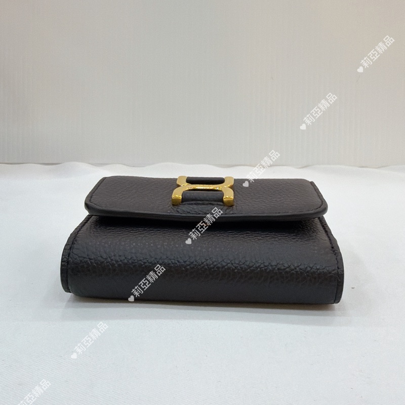 莉亞精品♡Chloe經典小牛皮三折短夾-3