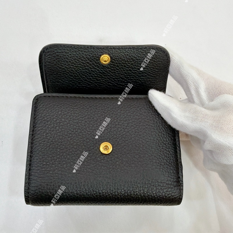 莉亞精品♡Chloe經典小牛皮三折短夾-5