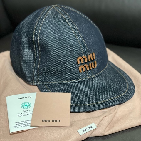 Miu miu牛仔鴨舌帽
