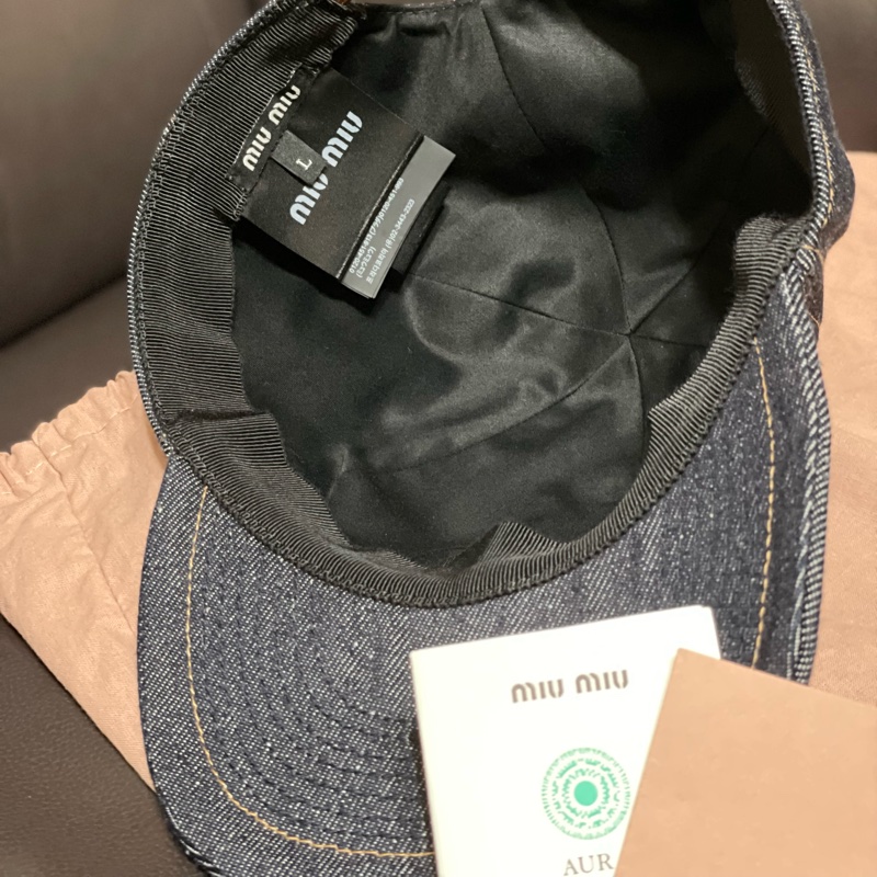 Miu miu牛仔鴨舌帽-3