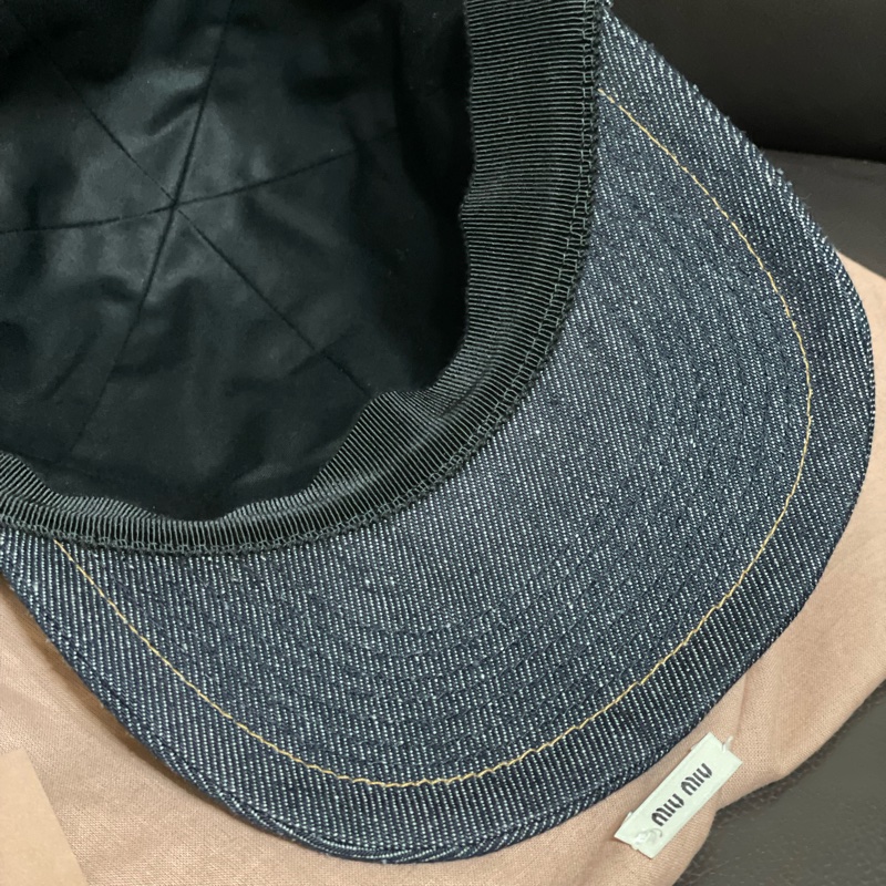 Miu miu牛仔鴨舌帽-8