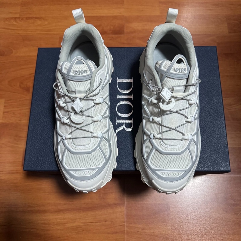 Dior迪奧B31藤格紋低幫運動鞋 男士休閒鞋 白色 40碼-2