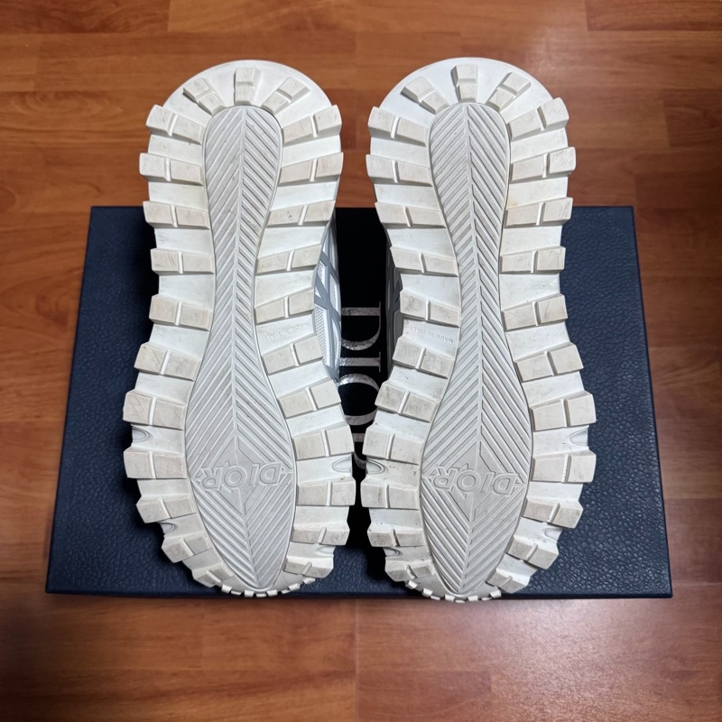 Dior迪奧B31藤格紋低幫運動鞋 男士休閒鞋 白色 40碼-6