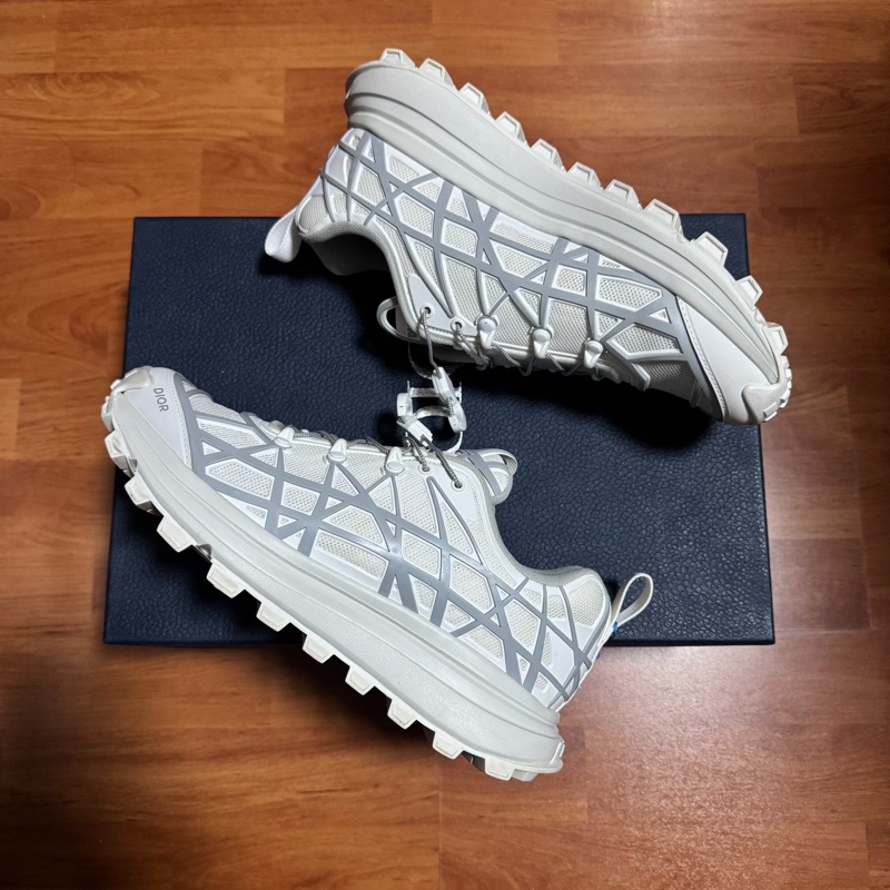 Dior迪奧B31藤格紋低幫運動鞋 男士休閒鞋 白色 40碼-7